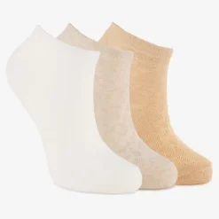 Scapino 3 paar dames sneakersokken beige Online