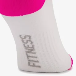 Osaga 2 paar fitnesssokken wit roze New