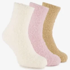 Scapino 3 paar fluffy dames huissokken New