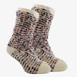 Scapino 1 paar gebreide dames huissokken met antislip