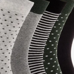 Scapino 5 paar herensokken met print grijs