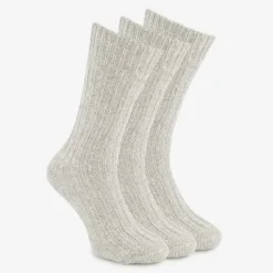 Mountain Peak 3 paar Noorse sokken lichtgrijs Best