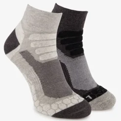 Osaga 2 paar wandelsokken grijs zwart Outlet