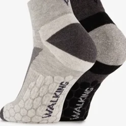 Osaga 2 paar wandelsokken grijs zwart Outlet