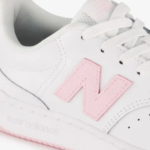 New Balance BB80 leren dames sneakres wit roze Outlet