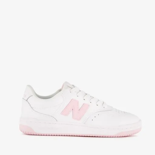 New Balance BB80 leren dames sneakres wit roze Outlet