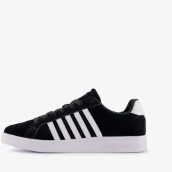 K-Swiss Court Tiebreak suede heren sneakers zwart Sale
