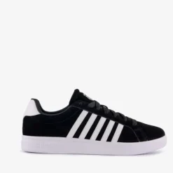 K-Swiss Court Tiebreak suede heren sneakers zwart Sale