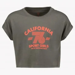 Osaga Cropped meisjes sport T-shirt grijs Best