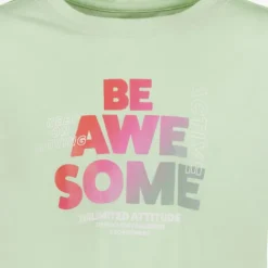 Osaga Cropped meisjes sport T-shirt met opdruk groen Outlet