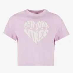 TwoDay Cropped meisjes T-shirt lila Outlet