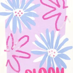 TwoDay Cropped meisjes T-shirt met bloemetjes wit Discount