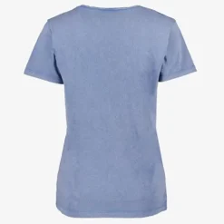 TwoDay Dames acid T-shirt met opdruk blauw Online