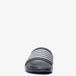 Dutchy Dames badslippers blauw wit Hot