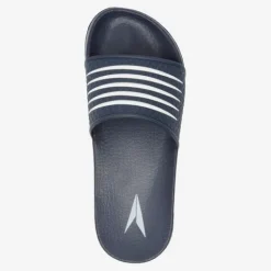 Dutchy Dames badslippers blauw wit Hot