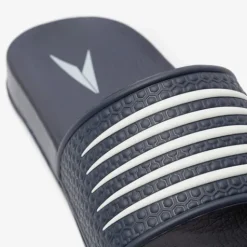 Dutchy Dames badslippers blauw wit Hot