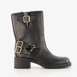 Blue Box Dames biker boots zwart