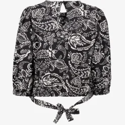 TwoDay Dames blouse met paisley print zwart wit Online