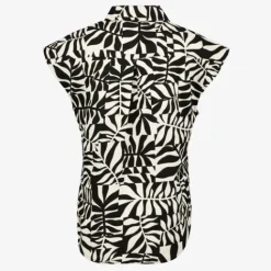 TwoDay Dames blouse met print zwart wit Discount