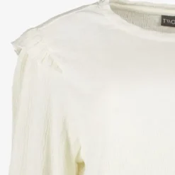 TwoDay Dames blouse met ruches wit Sale