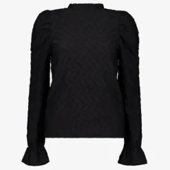 TwoDay Dames blouse met structuur zwart Best