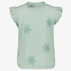 TwoDay Dames blouse met vlindermouwen groen Outlet