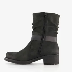 Blue Box Dames boots met lage hak zwart