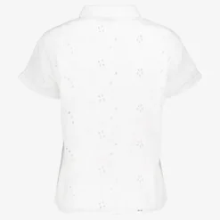 TwoDay Dames broderie blouse korte mouwen wit