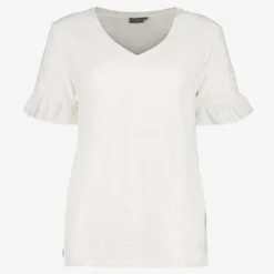 TwoDay Dames broderie T-shirt wit Hot