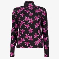 TwoDay Dames coltrui met bloemen zwart roze Best