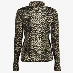 TwoDay Dames coltrui met panterprint bruin beige New