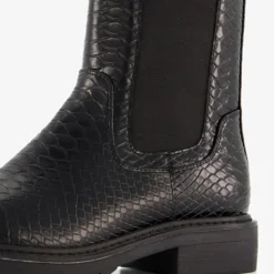 Blue Box Dames croco chelsea boots zwart Best