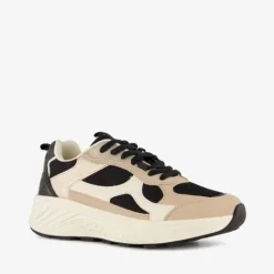 Blue Box Dames dad sneakers beige zwart Best