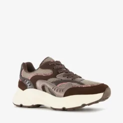 Blue Box Dames dad sneakers bordeauxrood bruin Online