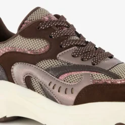 Blue Box Dames dad sneakers bordeauxrood bruin Online