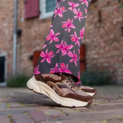 Blue Box Dames dad sneakers bordeauxrood bruin Online