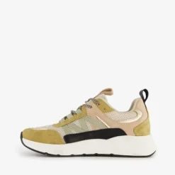 Blue Box Dames dad sneakers groen beige Sale