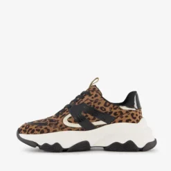 Blue Box Dames dad sneakers met panterprint zwart Online