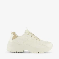 Blue Box Dames dad sneakers wit beige Online