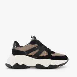 Blue Box Dames dad sneakers zwart beige Hot