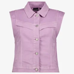 TwoDay Dames denim gilet lila