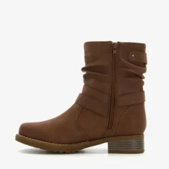 Blue Box Dames enkellaarsjes cognac