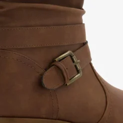 Blue Box Dames enkellaarsjes cognac