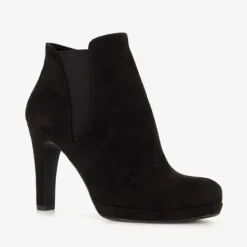 Tamaris Dames enkellaarsjes met hoge hak zwart Best