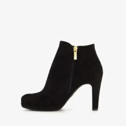 Tamaris Dames enkellaarsjes met hoge hak zwart Best