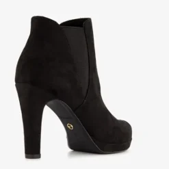 Tamaris Dames enkellaarsjes met hoge hak zwart Best