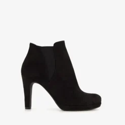 Tamaris Dames enkellaarsjes met hoge hak zwart Best