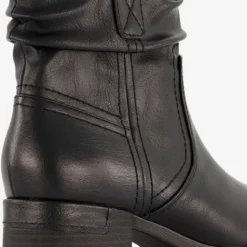 Softline Dames enkellaarsjes met hak zwart Clearance