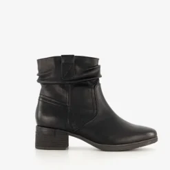 Softline Dames enkellaarsjes met hak zwart Clearance