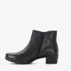 Softline Dames enkellaarsjes met hak zwart Hot